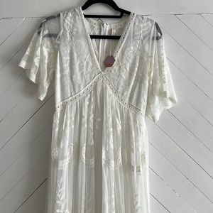 Pink blush maternity dress